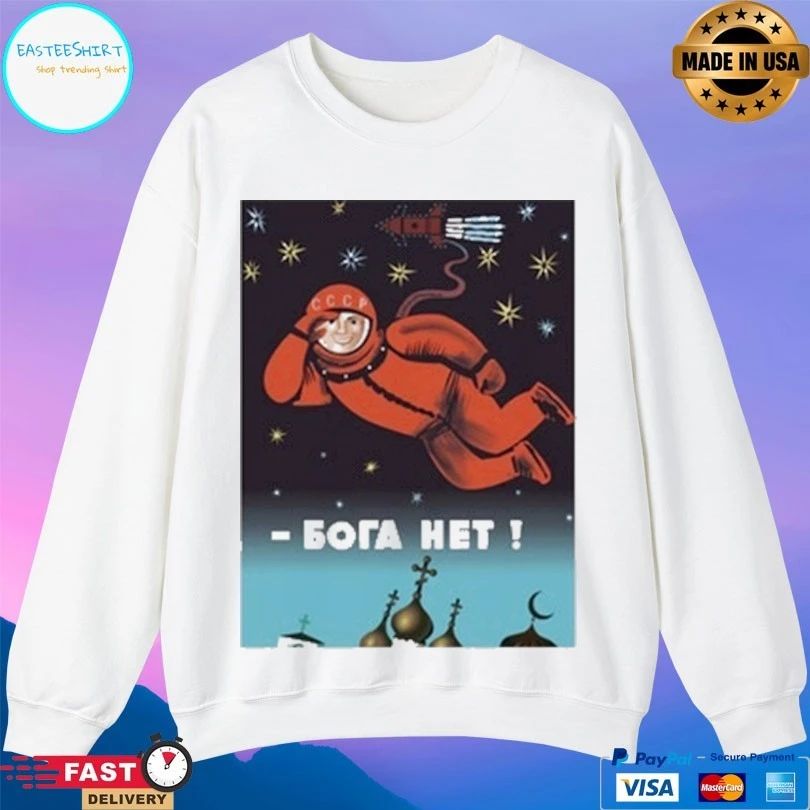 Soviet Visuals There Is No God T-shirts