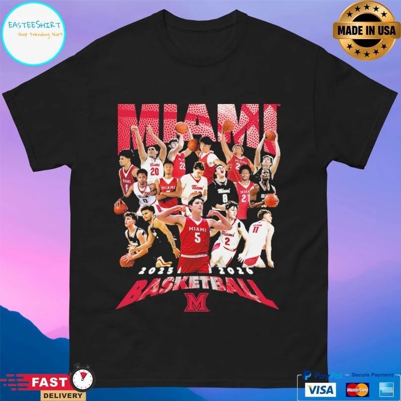 Miami Ohio Redhawks Men’s Basketball 2025-2026 T-shirt