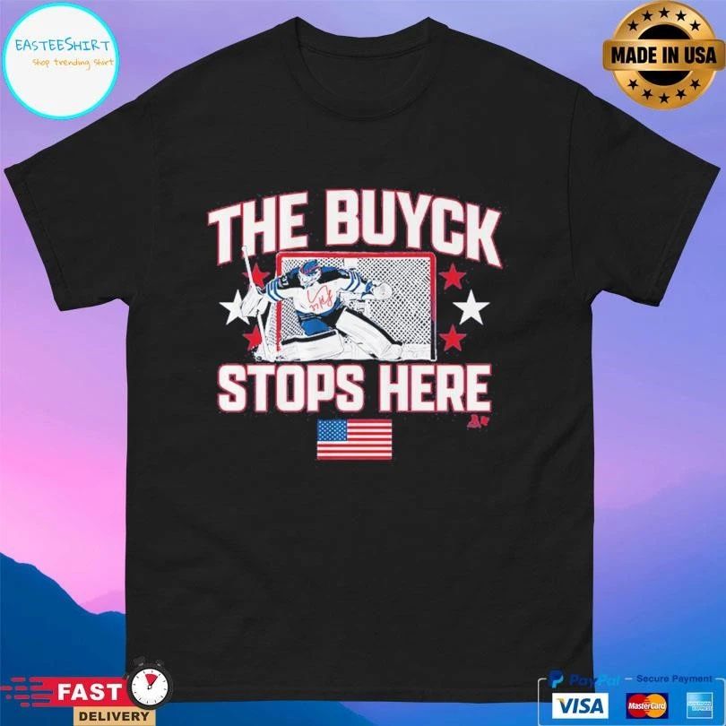 Winnipeg Jets Connor Hellebuyck The Buyck Stops Here T-shirts