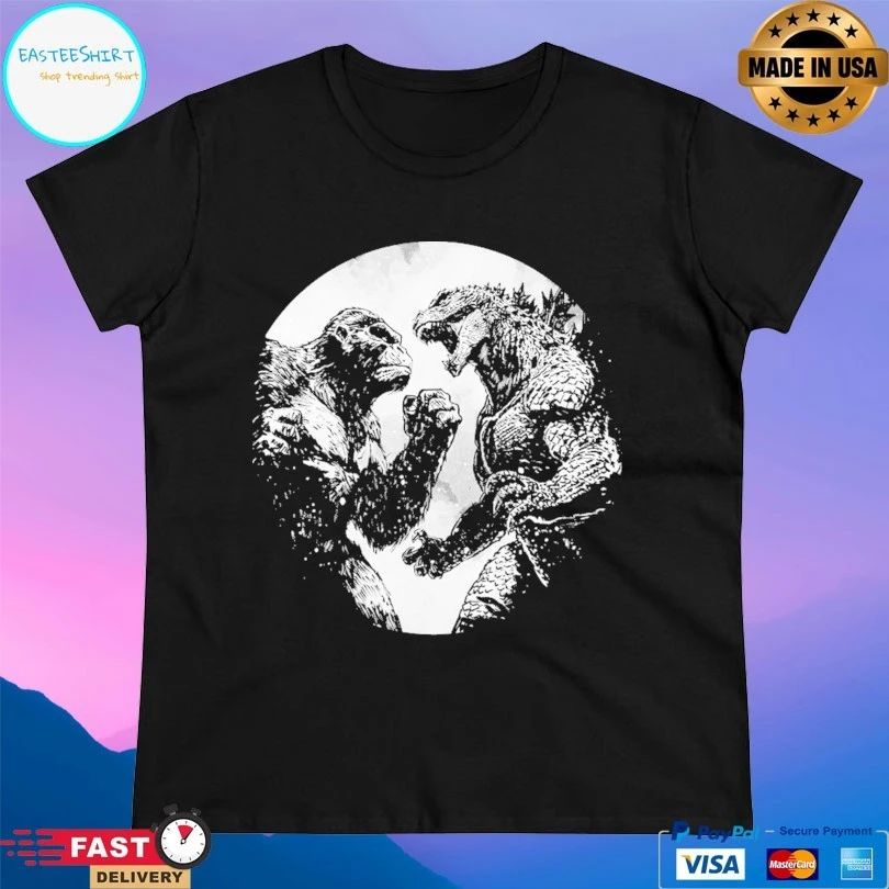Kong And Godzilla Face Off T-shirt