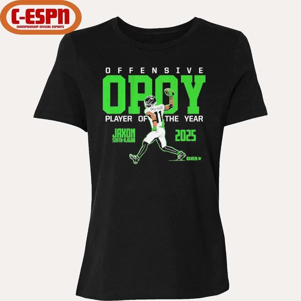 Jaxon Smith-Njigba 2025 Offensive Player of the Year T-Shirt