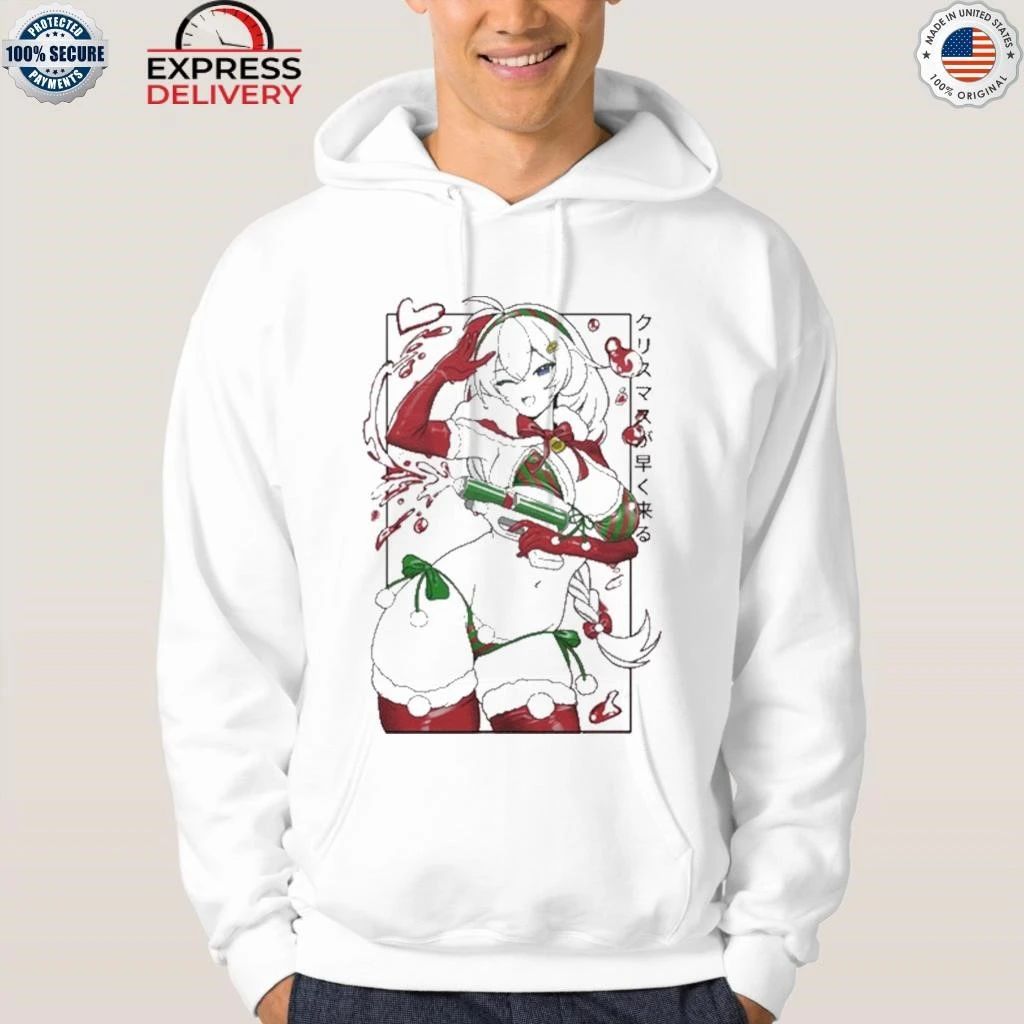 Gamer Supps Waifu July In Christmas Shirt