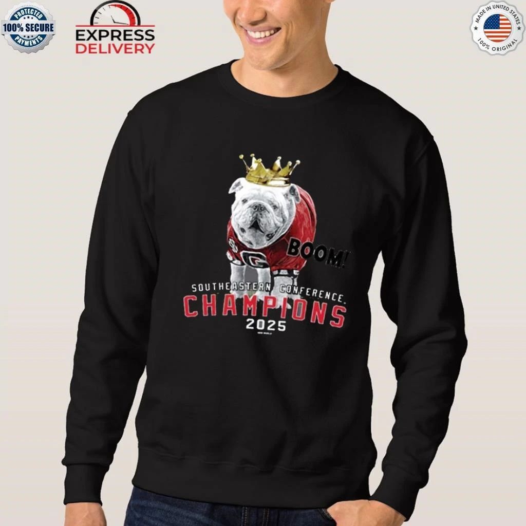 Georgia 2025 Champions Mascot Crown Shirt