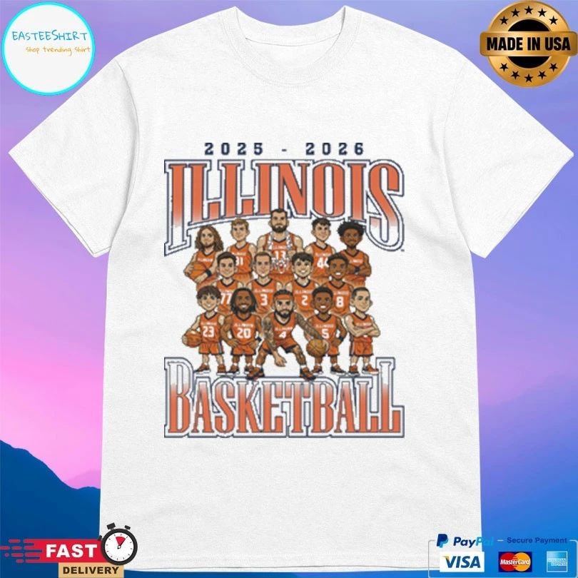 Illinois Fighting Illini Men’s Basketball Team 2025-2026 T-shirts