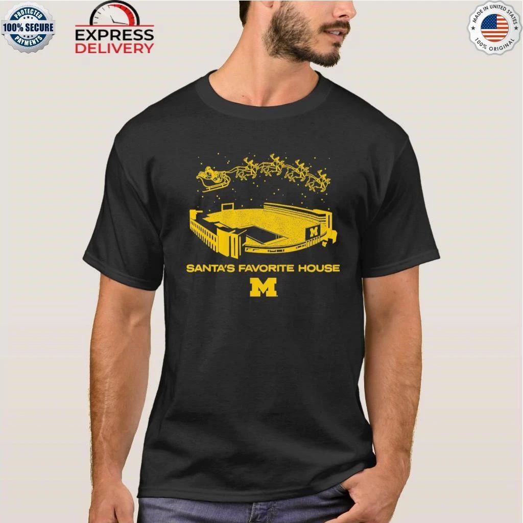 Michigan Football Santa’s Favorite House Shirt