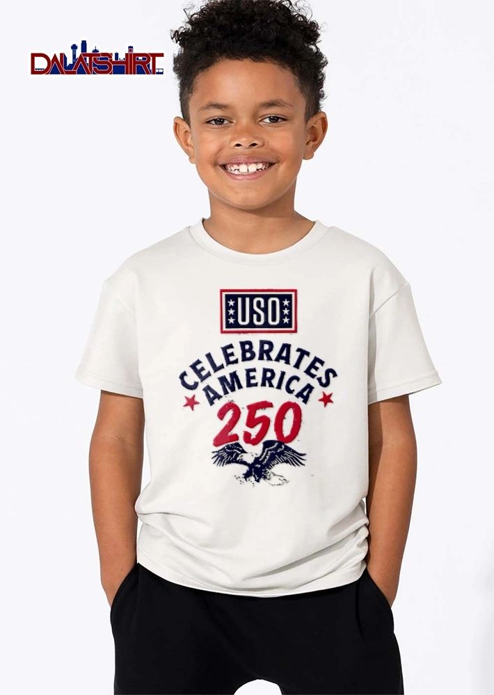 Uso Celebrates America 250 Flying Patriotic Bald Eagle Distressed shirt