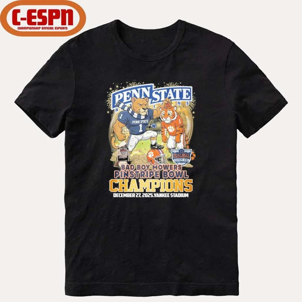 Penn State mascot Pinstripe Bowl Champions Shirt