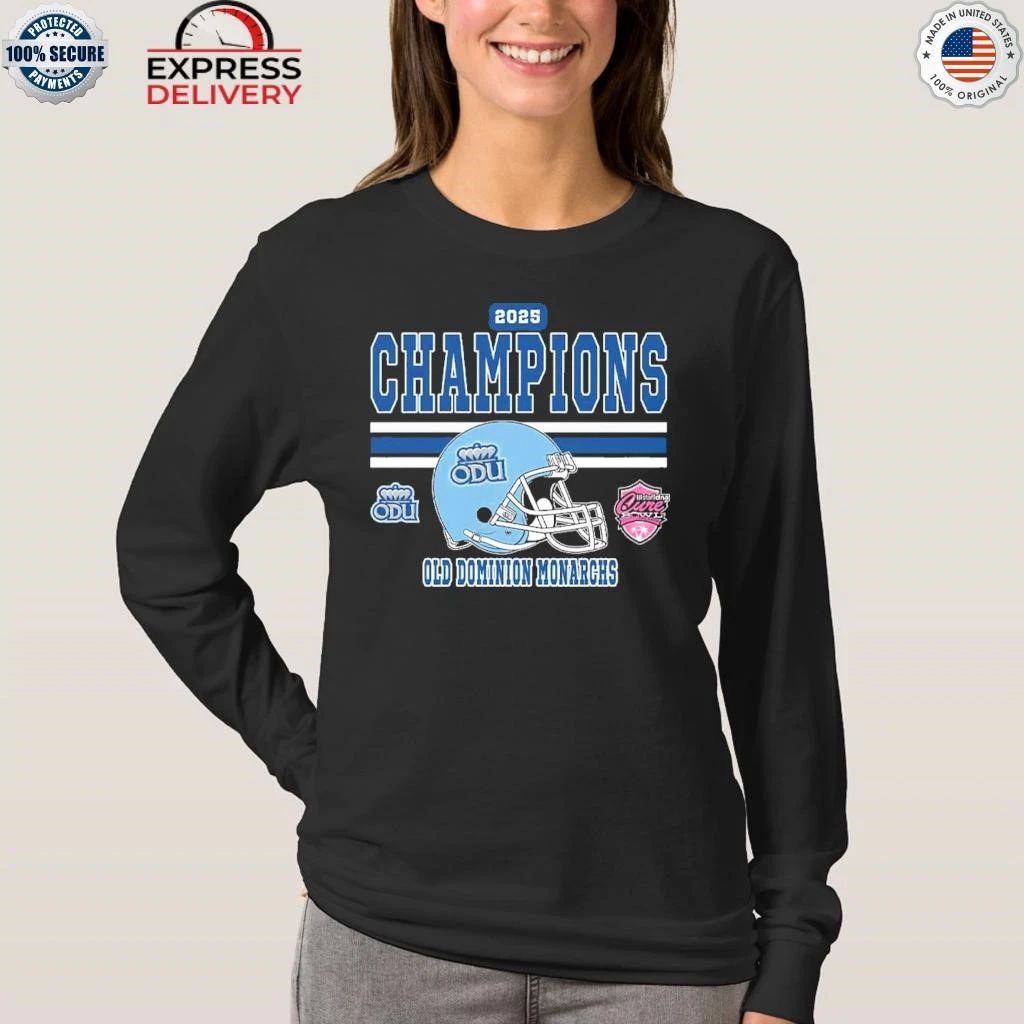 Celebrates 2025 Cure Bowl Champions Old Dominion Monarchs Football Champions 2025 StaffDNA Cure Bowl Shirt