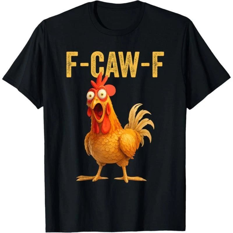 Cotton Unisex Funny F-Caw-F Chicken shirts, FCAWF Chicken T-Shirt