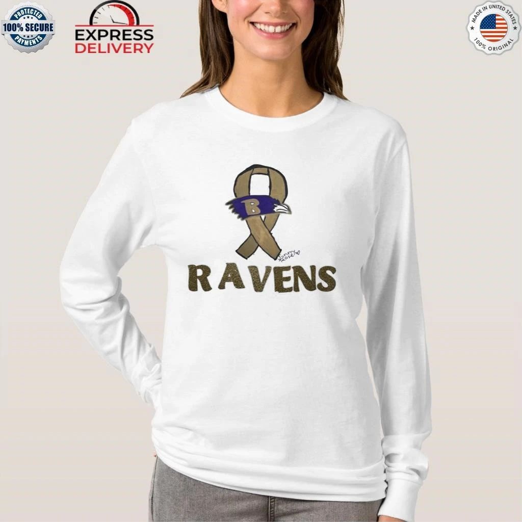 Baltimore Ravens Sunny Rose Ribbon Strong 2025 Shirt