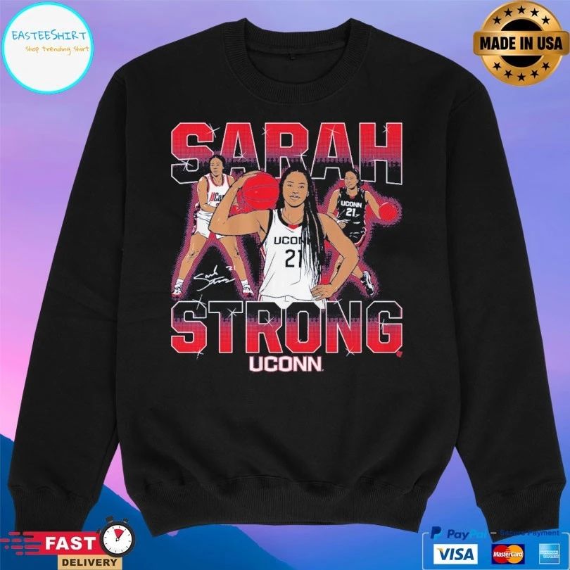 UConn Huskies Women’s Basketball Sarah Strong Masterpiece T-shirts