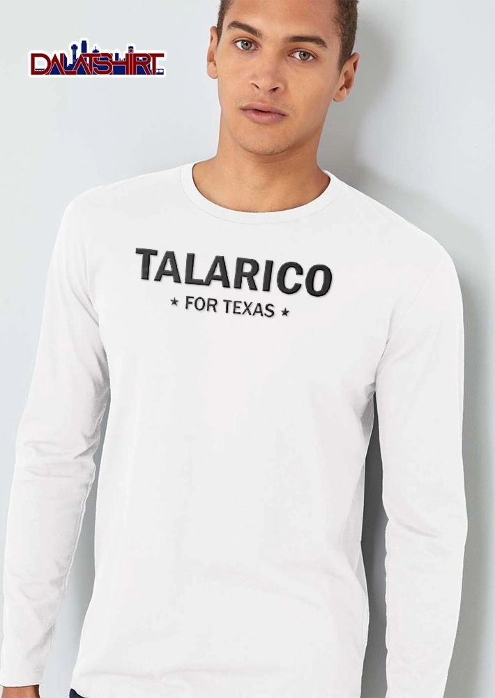 For Texas Talarico Bold Typography Flanked Small Stars shirt