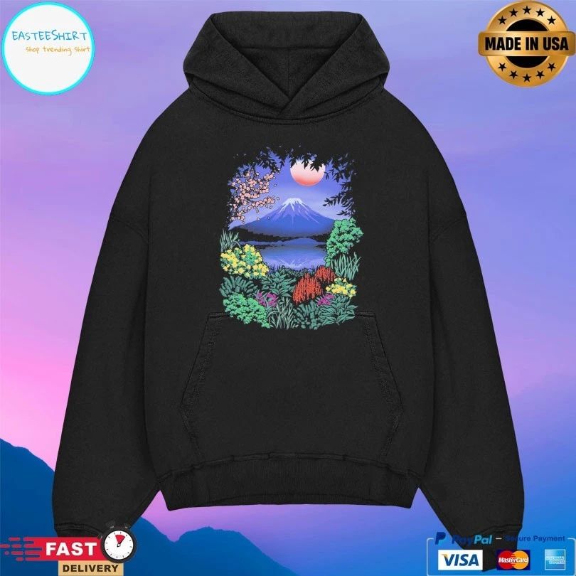 Fuji Bloom Mount Fuji Scenery T-shirts