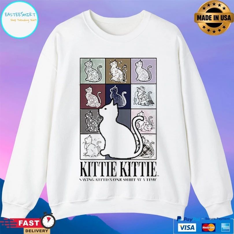 Kittie Kittie Saving Kitties One T-shirt At A Time T-shirt