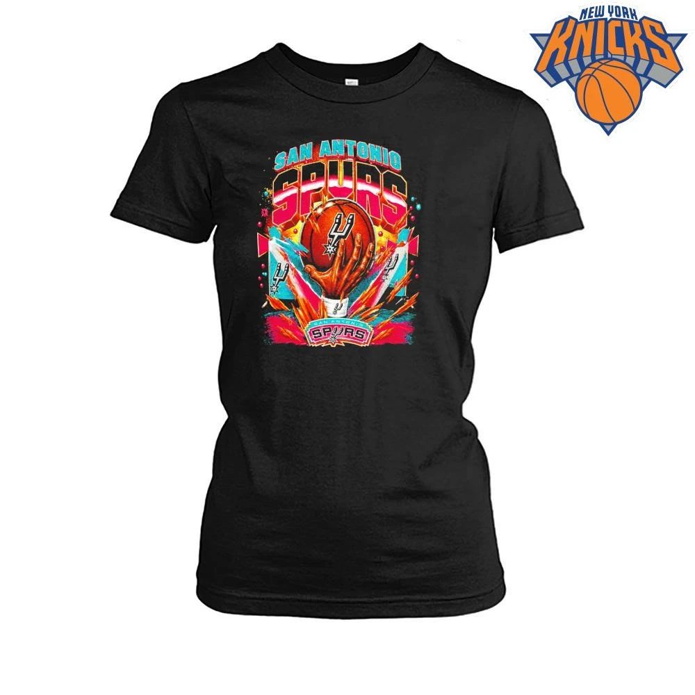 San Antonio Spurs Retro Neon Basketball hand graphic NBA Finals 2026 Shirt