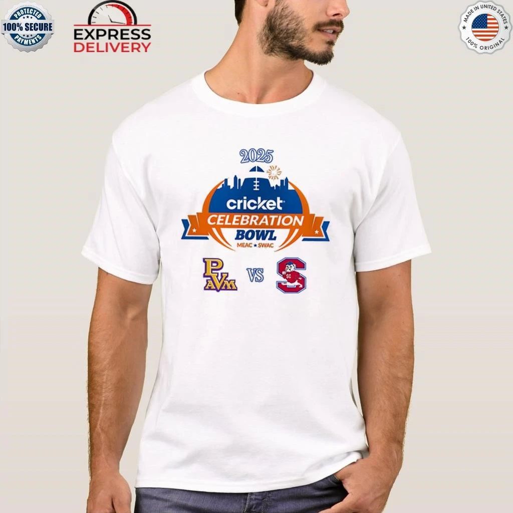 Cricket Celebration Bowl Matchup South Carolina State Bulldogs Vs Prairie View A And M Panthers On December 13 2025 Shirt