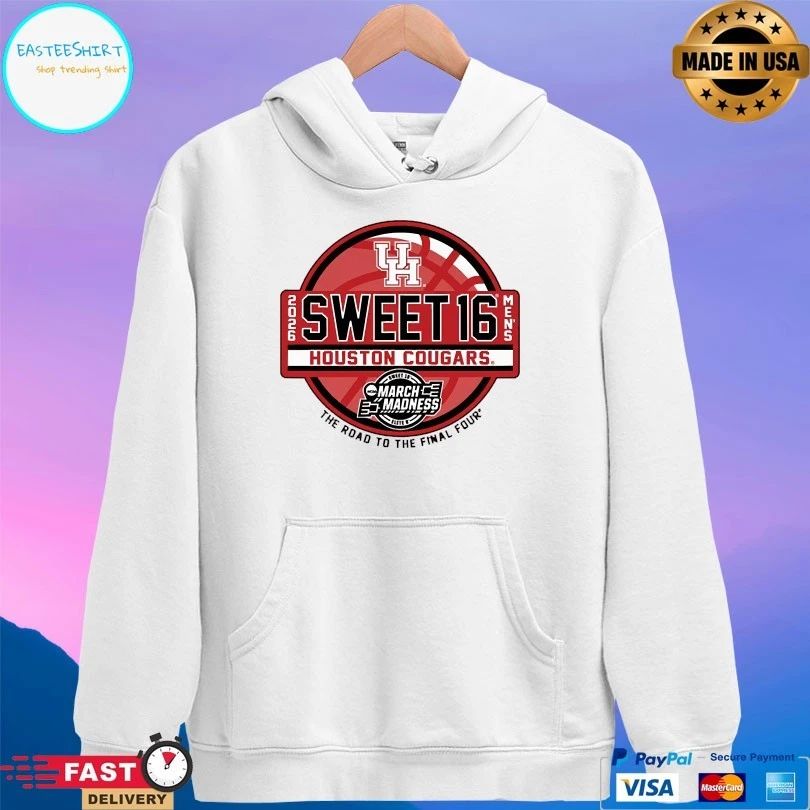 Sweet 16 Houston Cougars Men’s 2026 March Madness The Road To The Final Four T-shirts