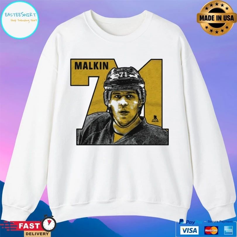 Pittsburgh Penguins Evgeni Malkin 71 Number T-shirt