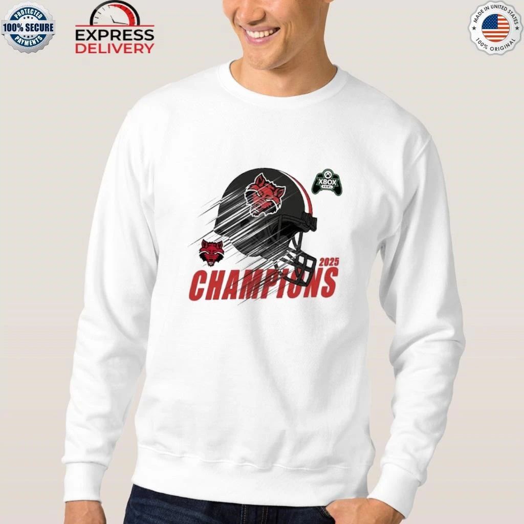 Red Wolves Football 2025 Xbox Bowl Champions Arkansas State Red Wolves Football Shirt