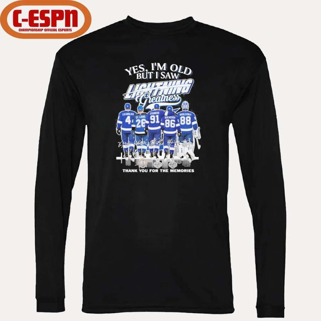 Yes, I’m Old But I Saw Tampa Bay Lightning Legends Greatness T-Shirt