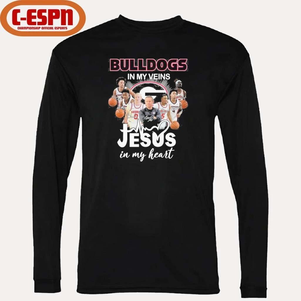 Georgia Men’s Basketball In My Veins Jesus In My Heart Shirt