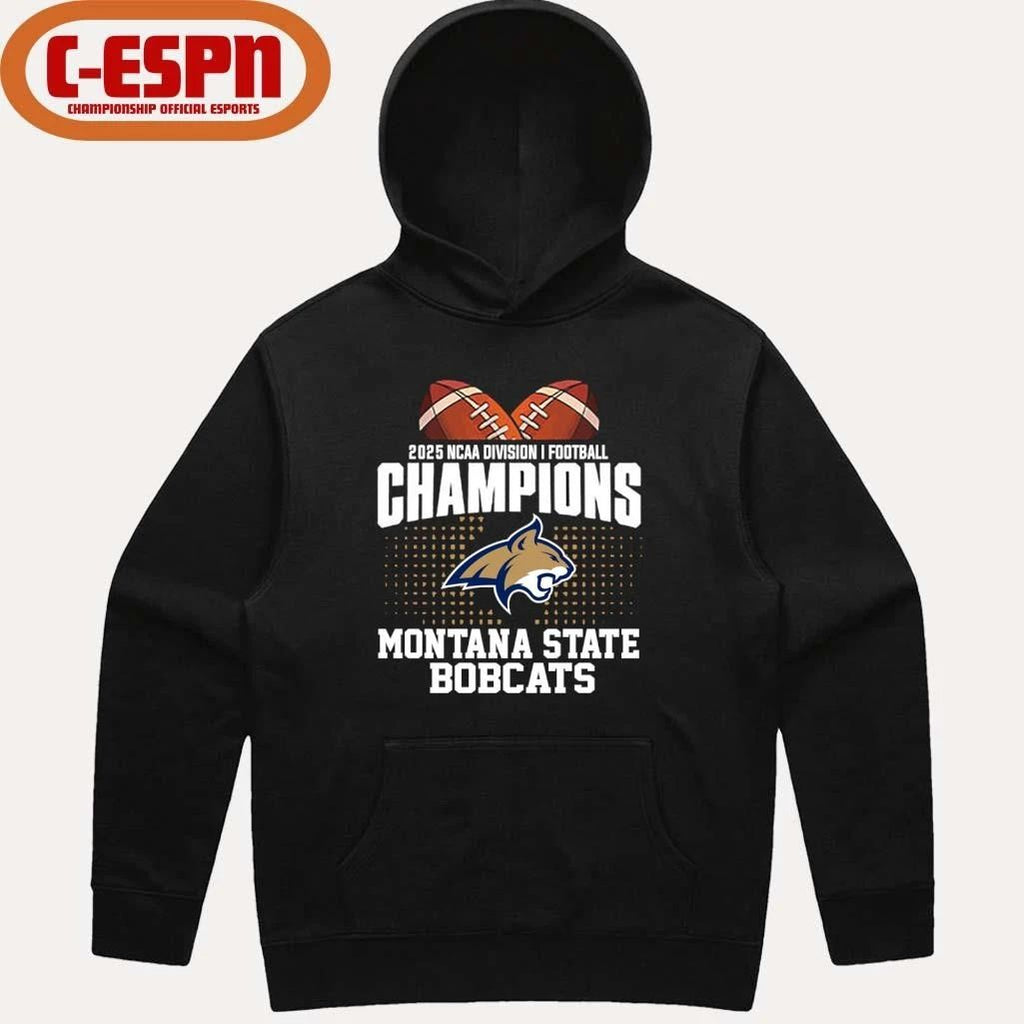 Montana State Football 2025 NCAA DI FCS National Champions T-Shirt