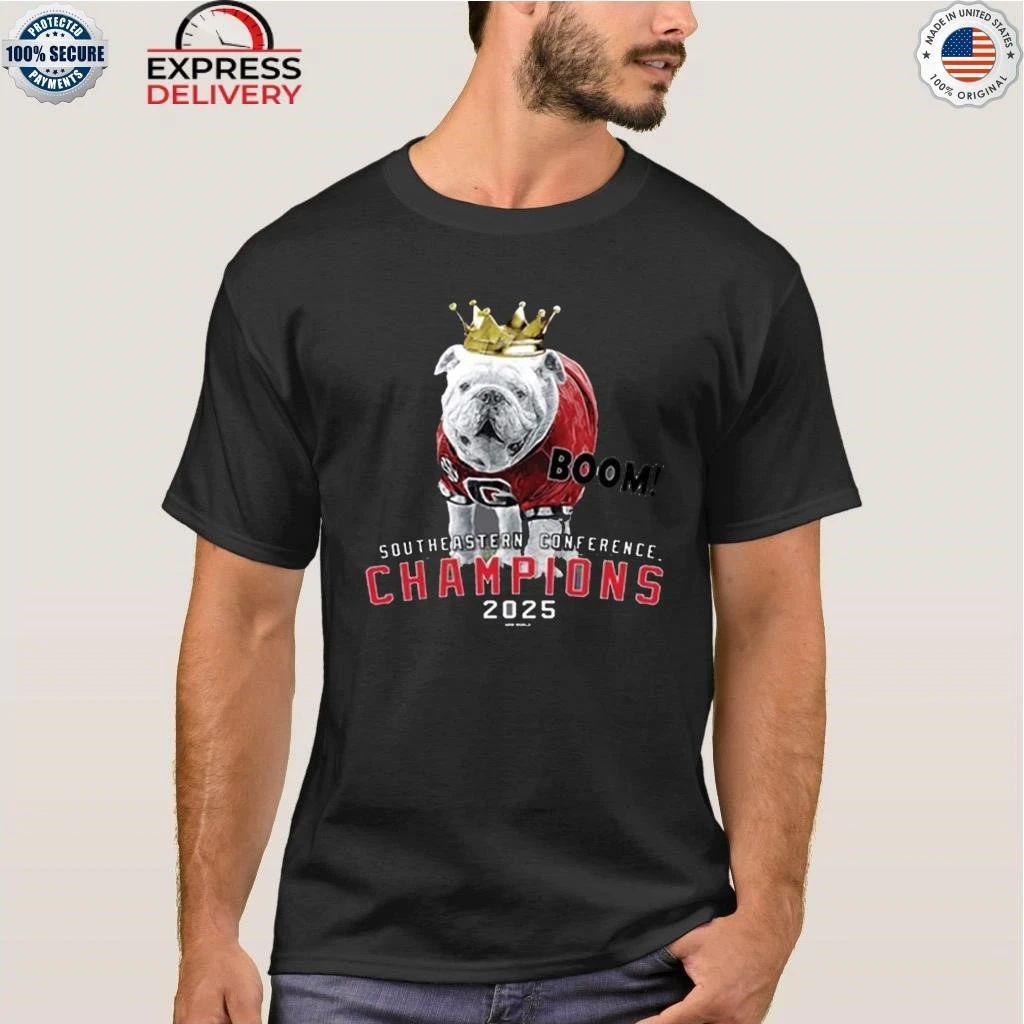 Georgia 2025 Champions Mascot Crown Shirt