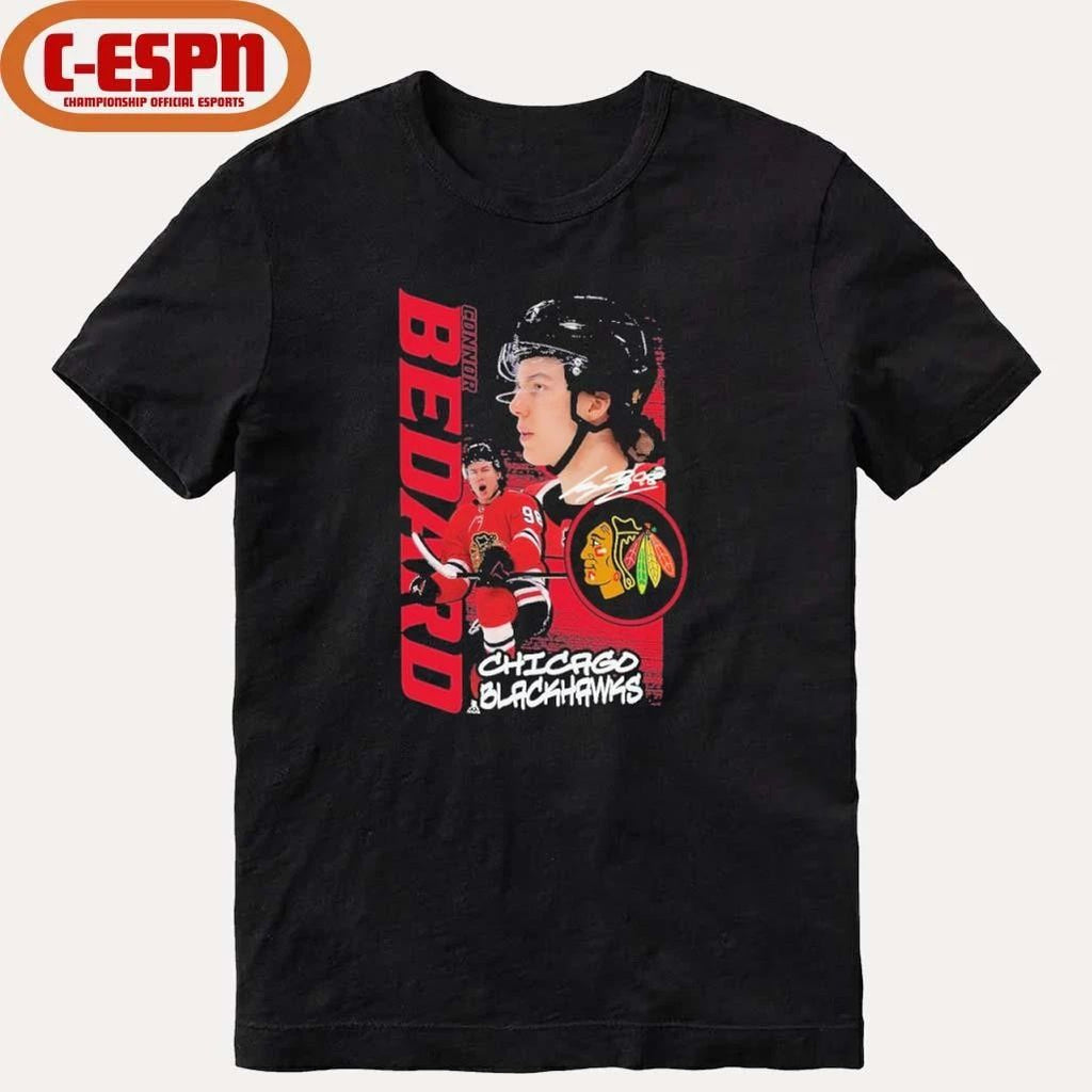 Connor Bedard Chicago Blackhawks Vintage Playmaker T-Shirt