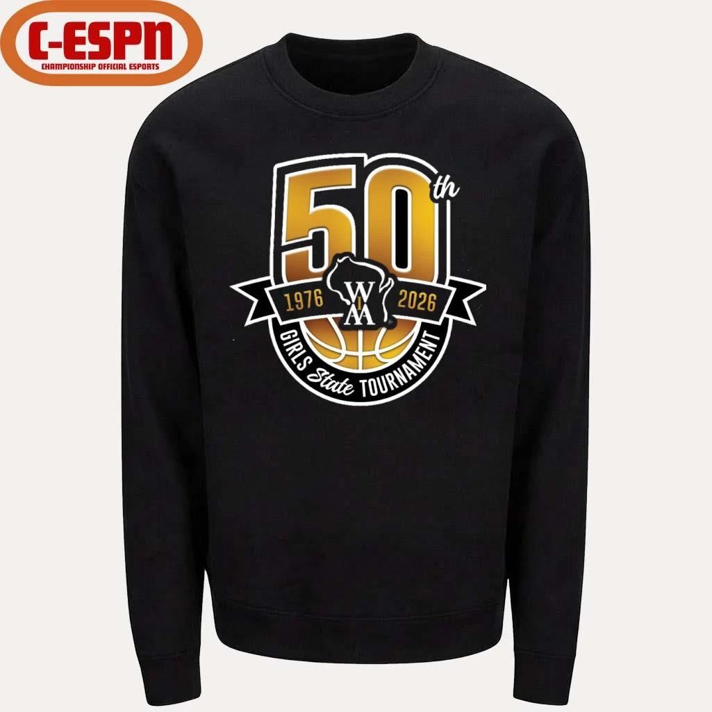 50th 1976-2026 WIAA Girls State Basketball Tournament Shirt