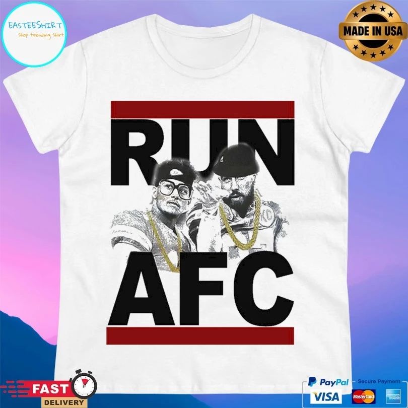 Patrick Mahomes And Travis Kelce Kansas City Chiefs Run Afc T-shirt