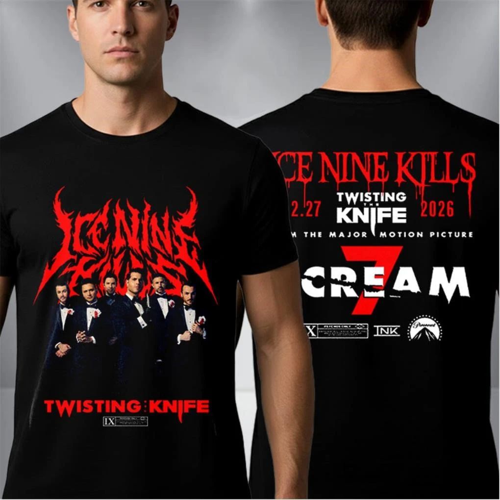 Ice Nine Kills x Scream 7 Twisting The Knife Opening Knife February 27 2026 Shirt