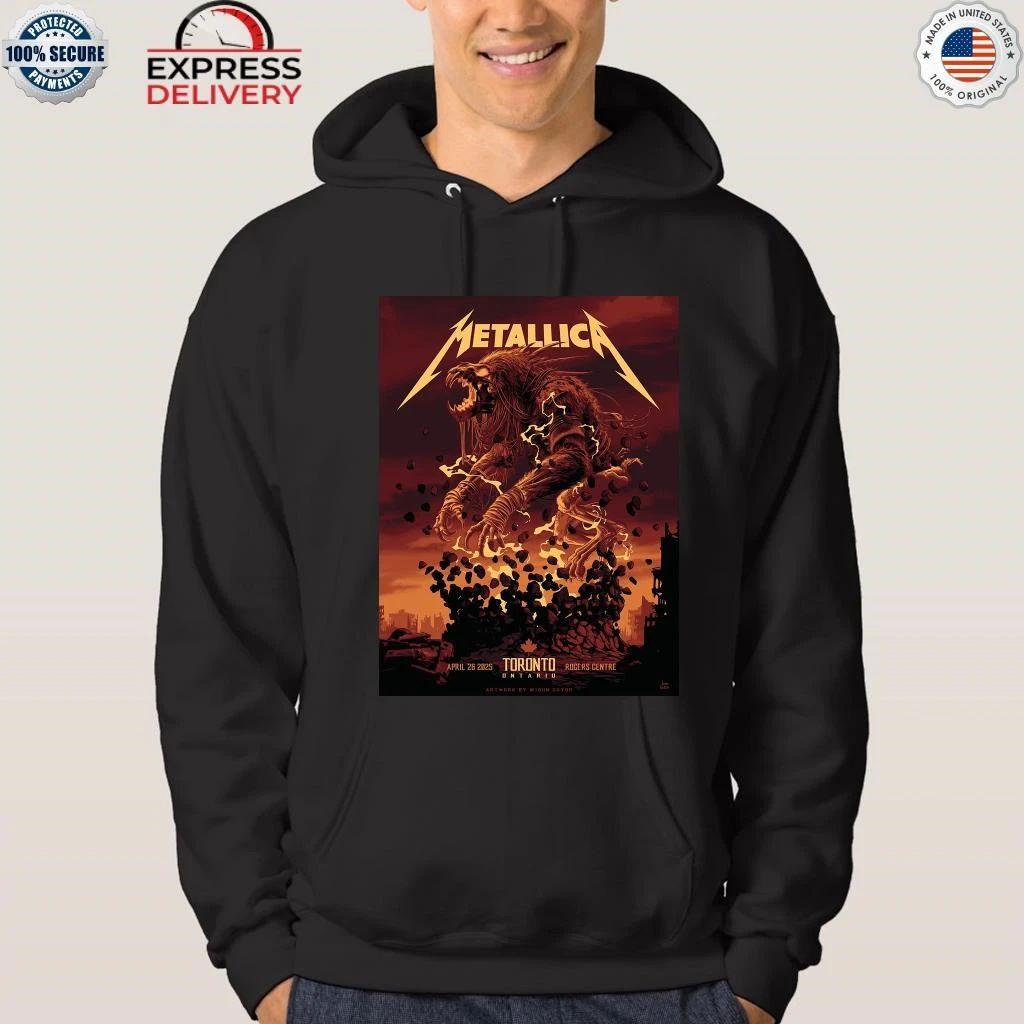 Metallica Toronto April 26, 2025 Screen Printed Concert Shirt