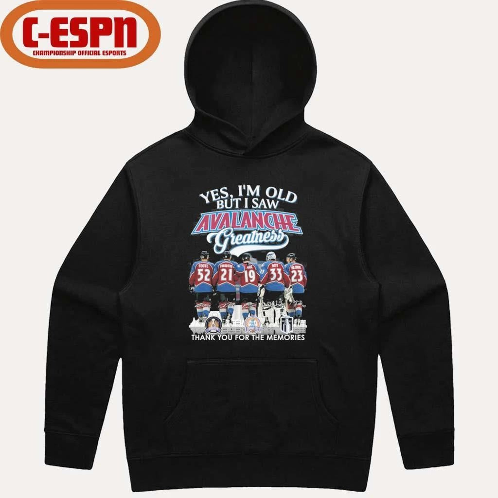 Yes, I’m Old But I Saw Colorado Avalanche Hockey Greatness Shirt