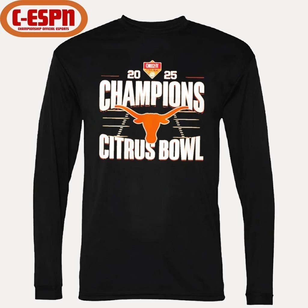 Texas Longhorns Citrus Bowl Champions 2025 logo shirt