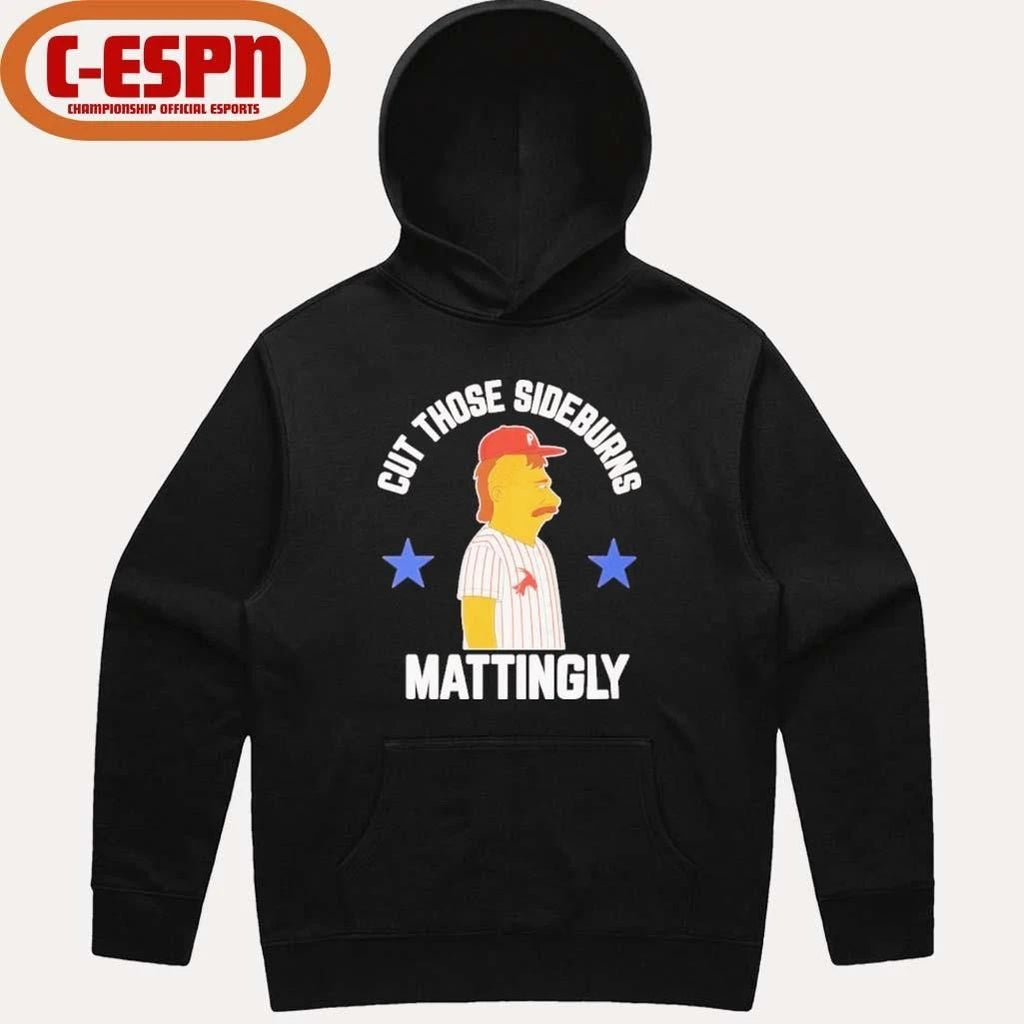 Cut those Donnie Sideburns Mattingly Philadelphia Phillies Shirt