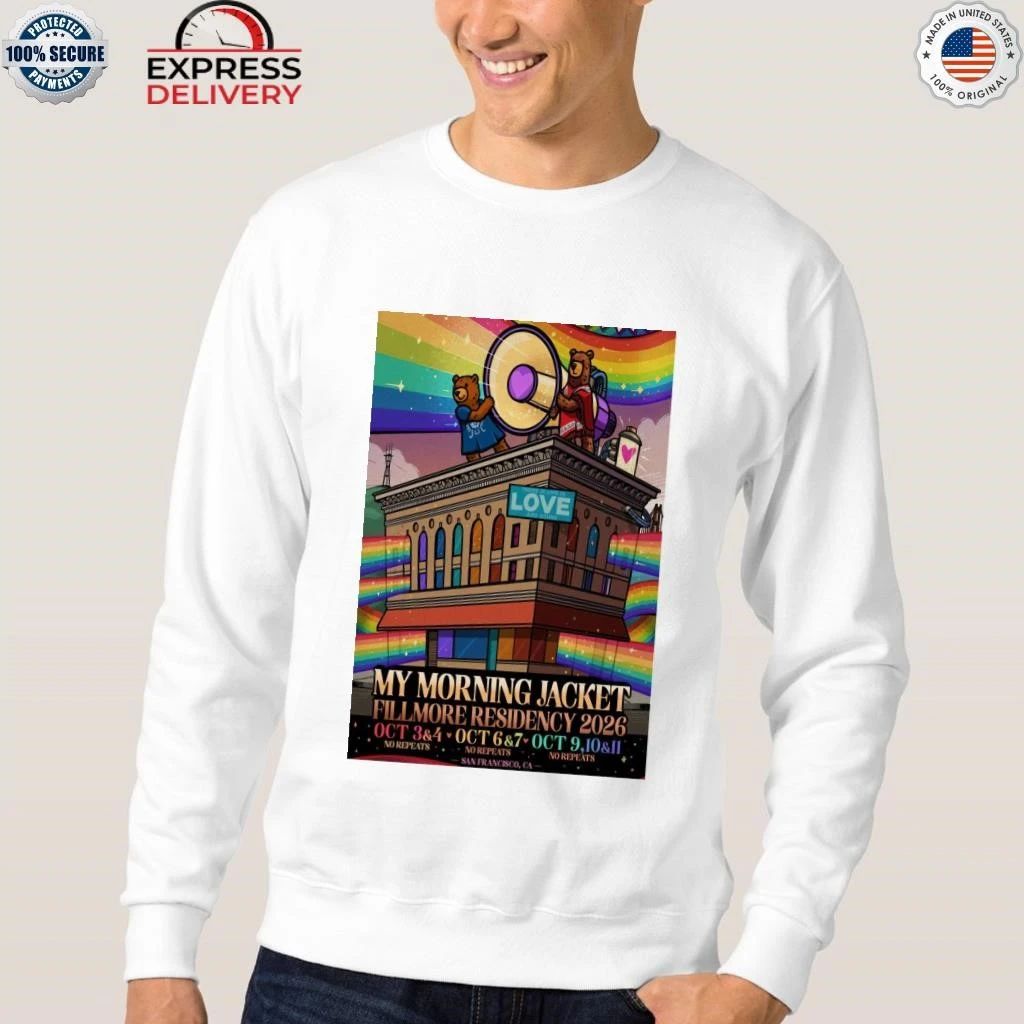 My Morning Jacket Shows at The Fillmore San Francisco, CA Oct 3-11, 2026 Shirt