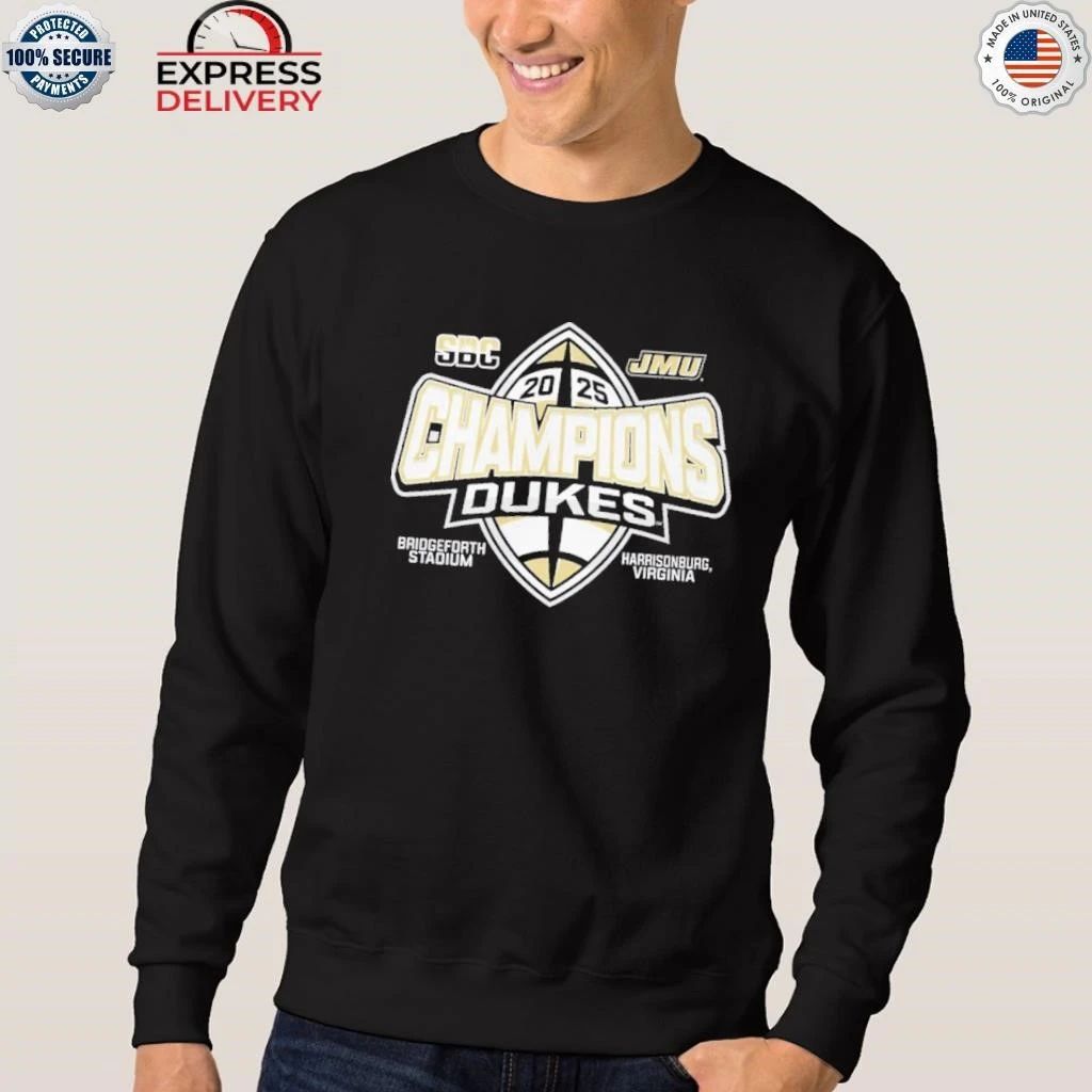 James Madison Dukes Sun Belt Football Champions 2025 Shirt