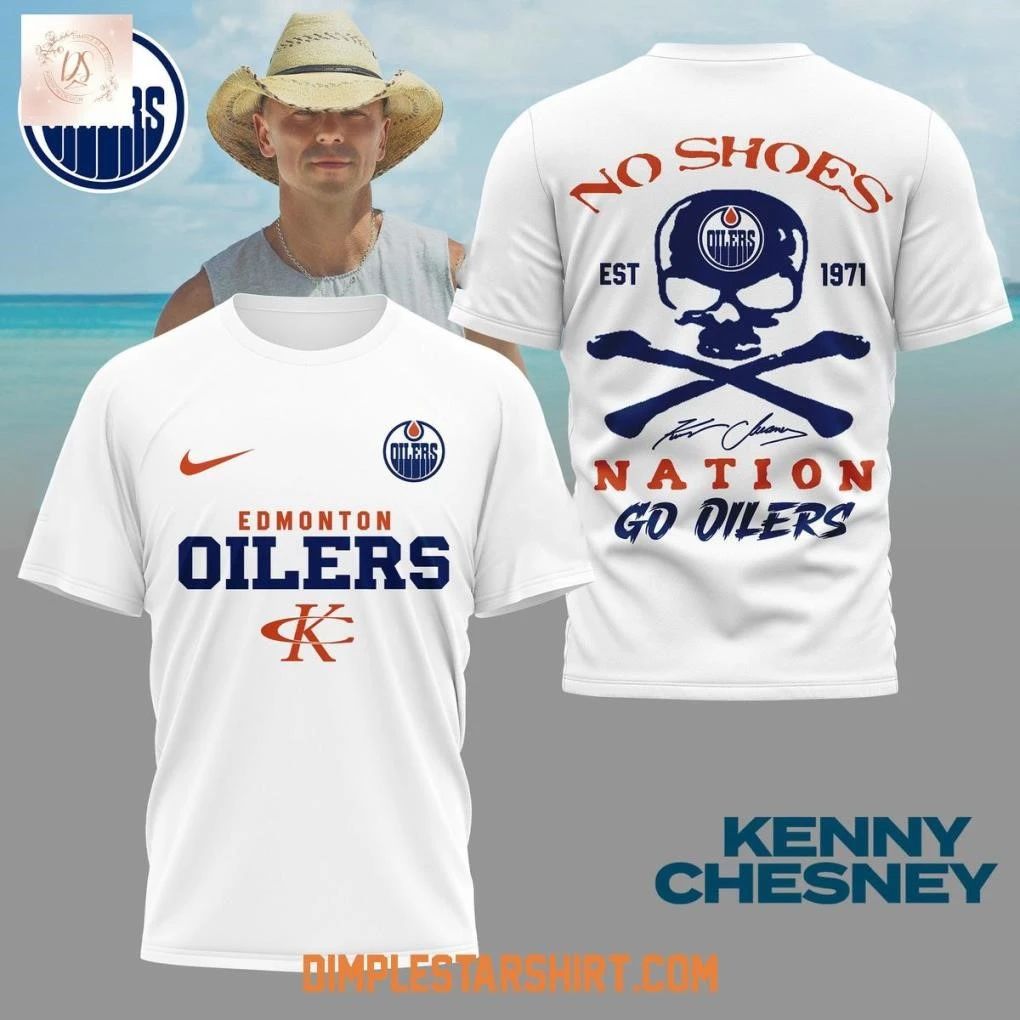 Edmonton Oilers x Kenny Chesney No Shoes Nation Shirt