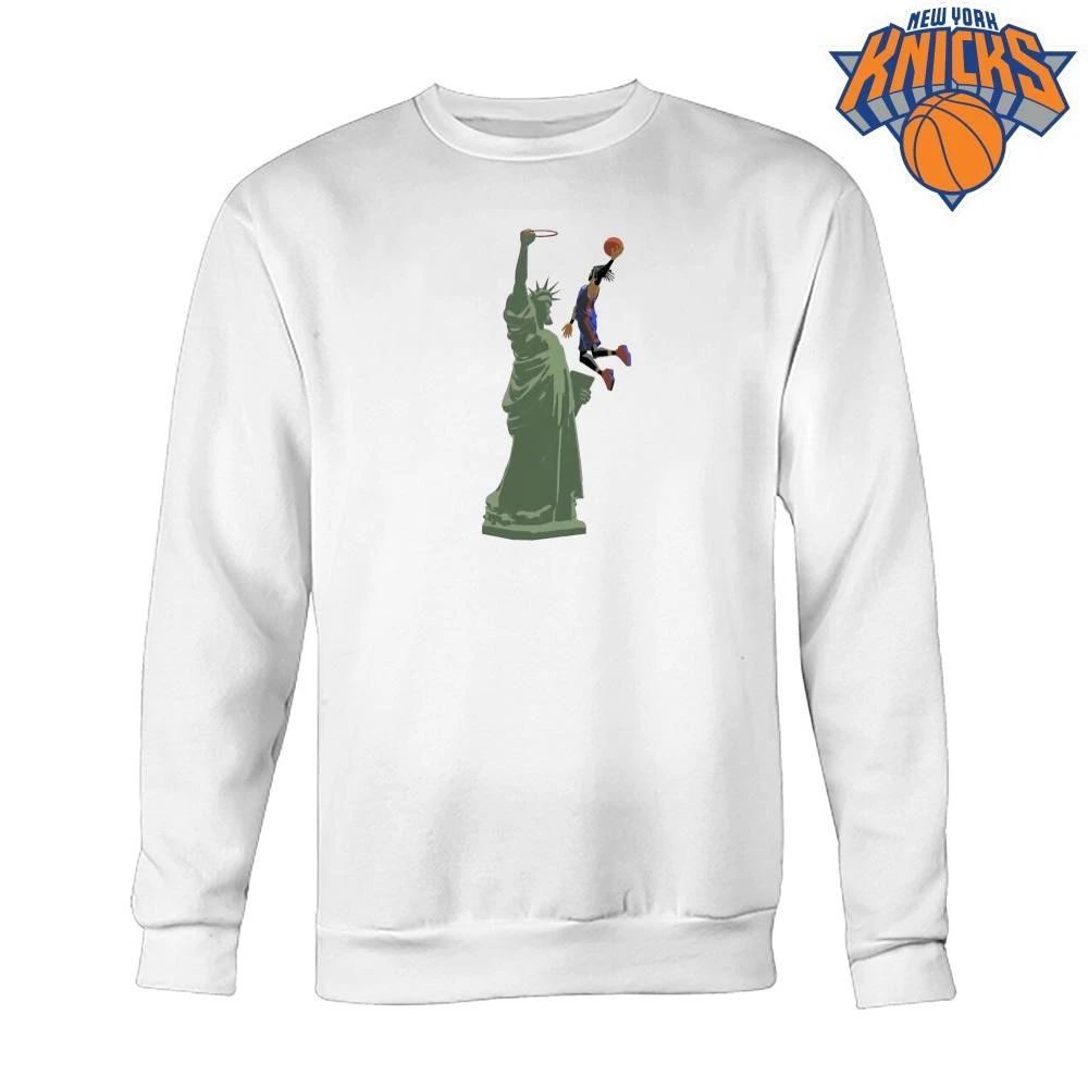 New York Knicks Statue of Liberty Dunk Jalen Brunson NBA Finals 2026 Shirt