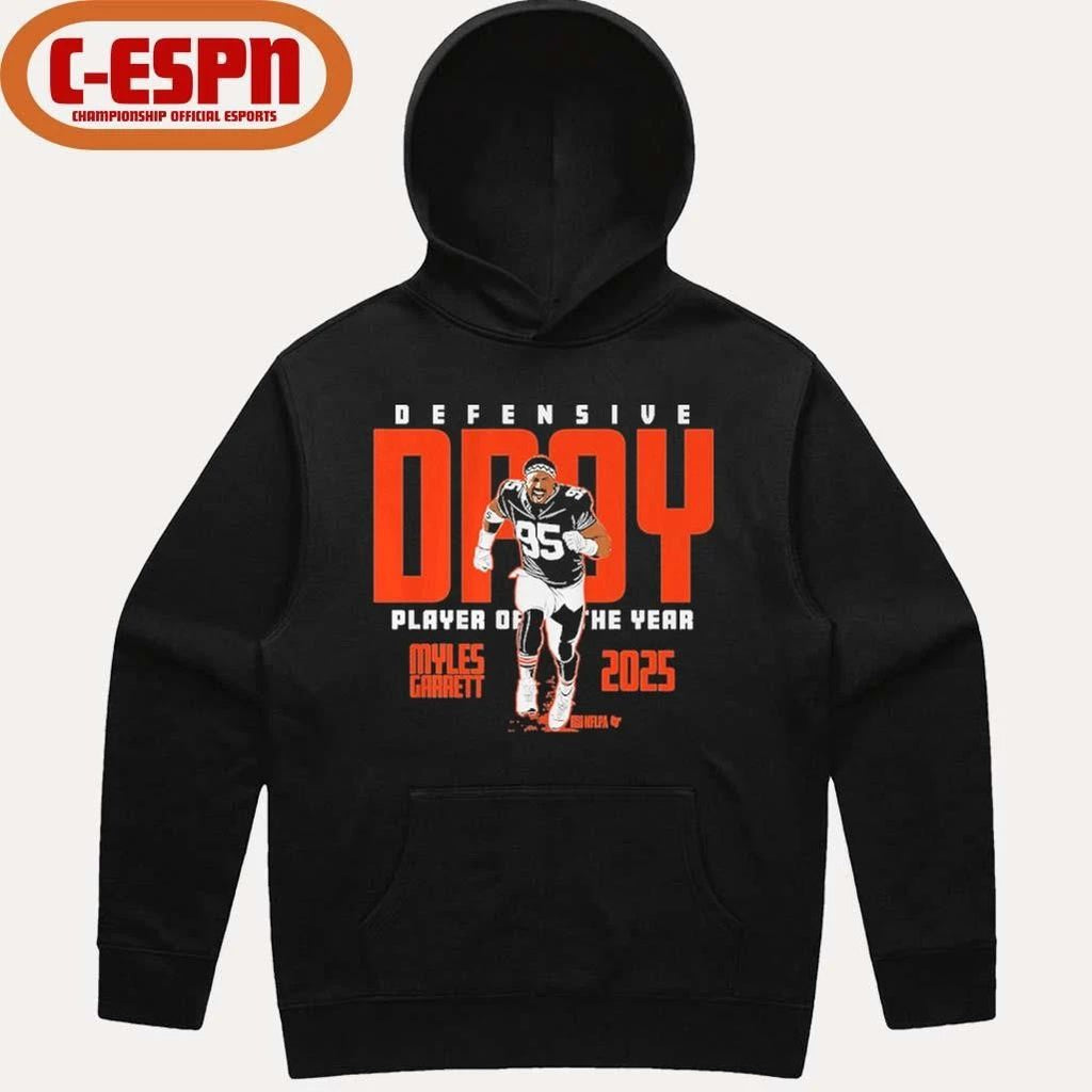 Myles Garrett 2025 Defensive Player of the Year shirt