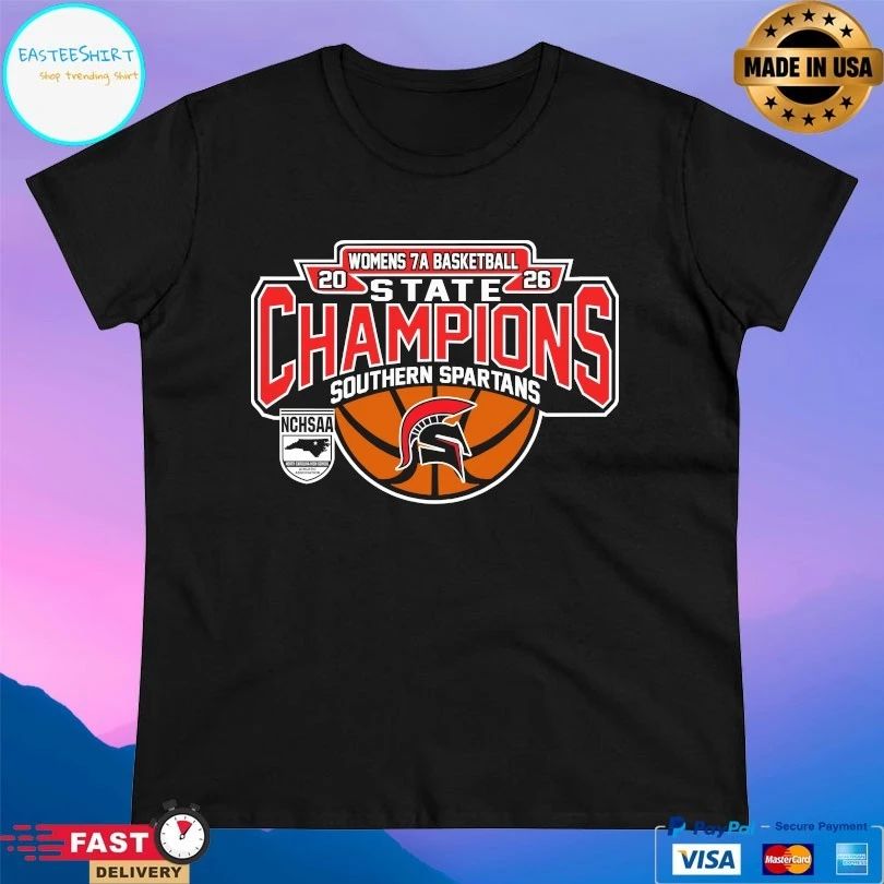 NCHSAA Women’s 7a Basketball State Champions Southern Spartans T-shirts