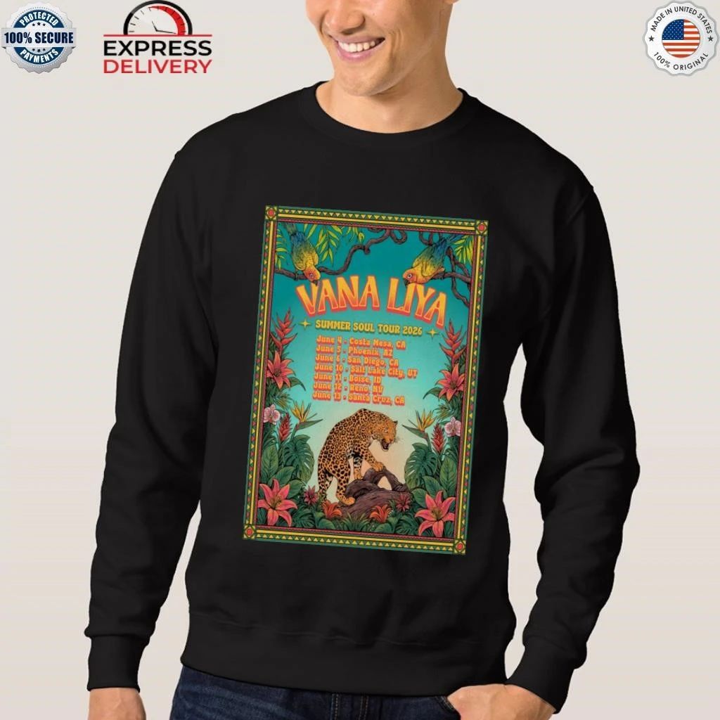 Vana Liya Summer Soul Tour 2026 Shirt