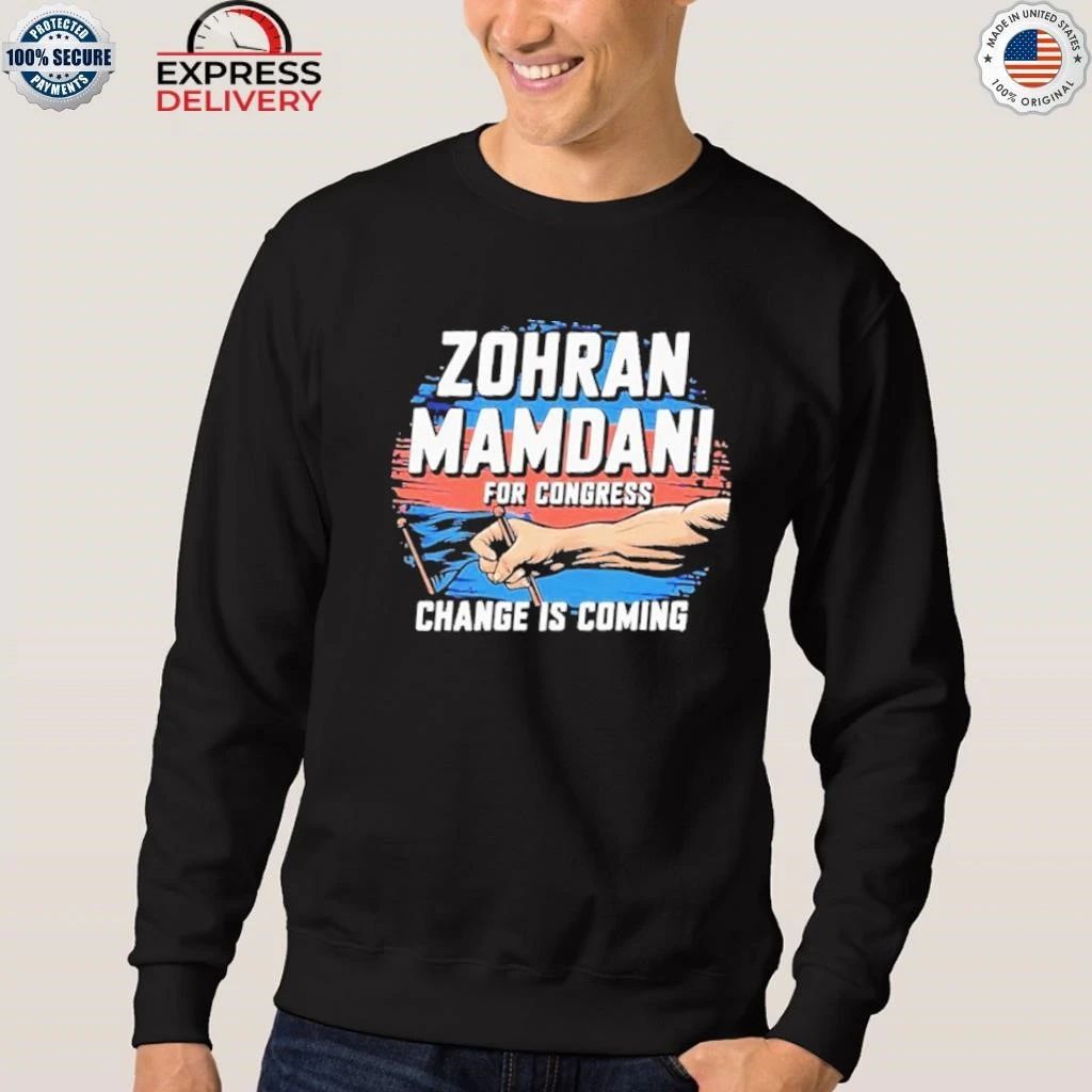 Zohran Mamdani For Congress Change Is Coming Shirt
