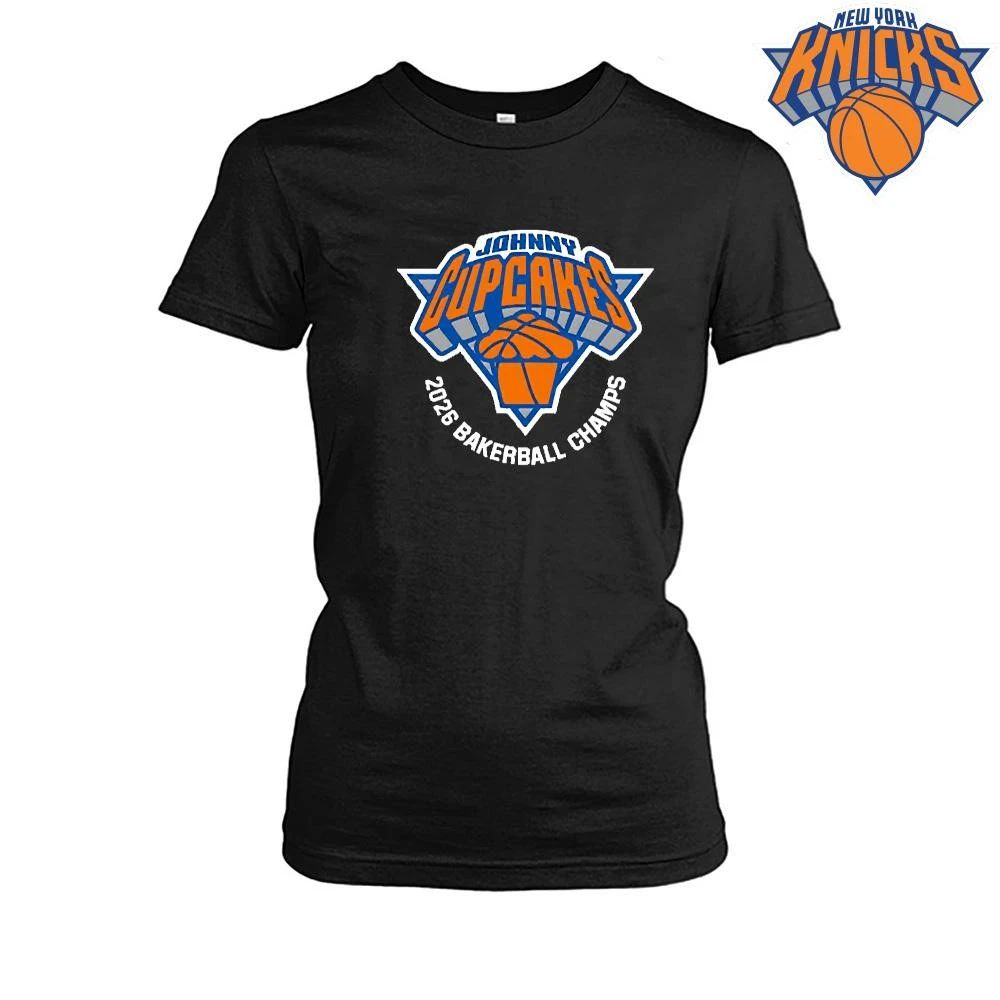 Johnny Cupcakes Bakerball Champs 2026 New York Basketball Parody Logo Shirt