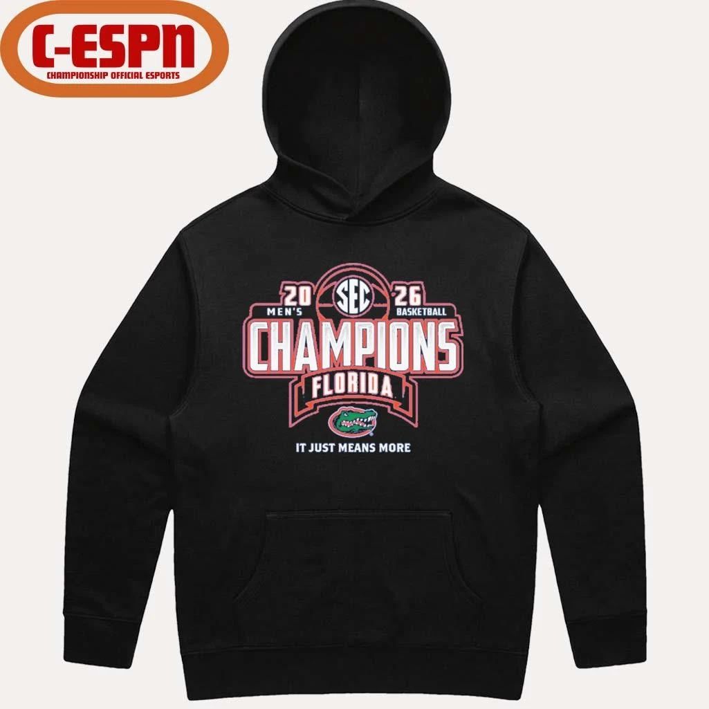 Florida Gators 2026 SEC Men’s Basketball Regular Season Champions Locker Room T-Shirt