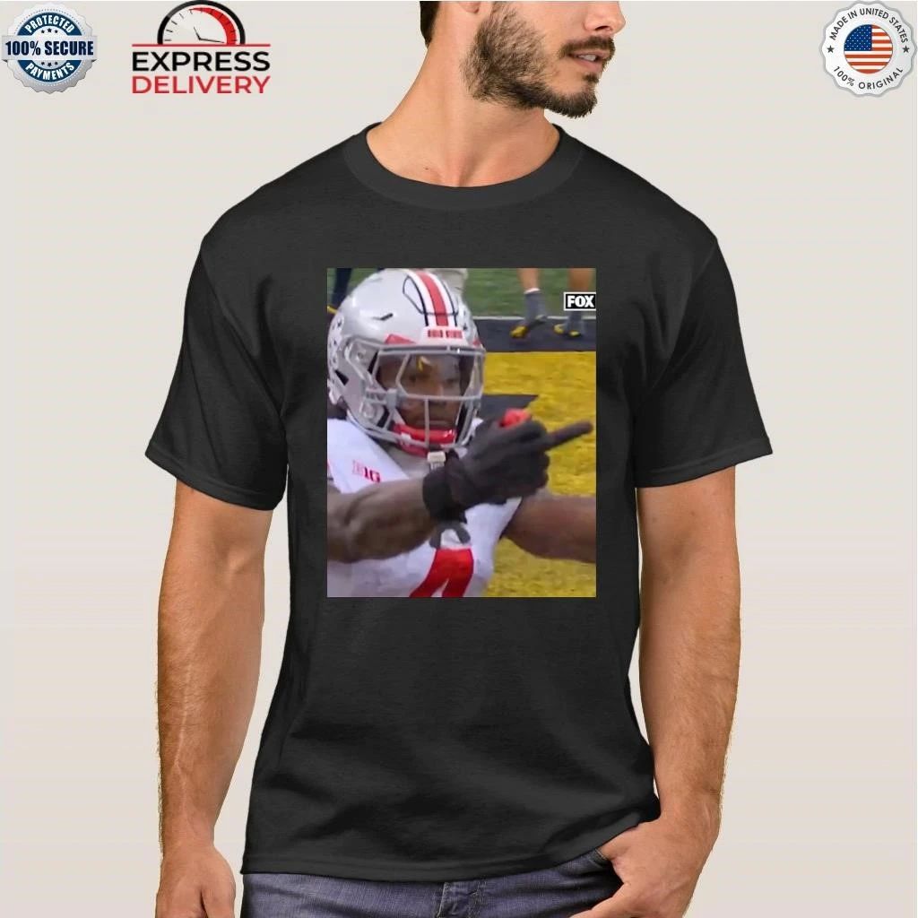 Jeremiah Smith Flips Off Michigan Fan Shirt