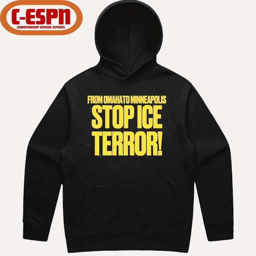 From Omaha To Minneapolis Stop Ice Terror T-Shirt