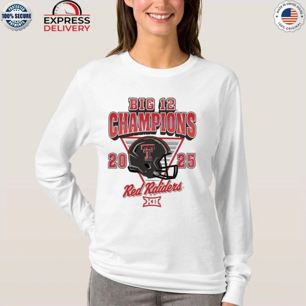 Red Raiders 2025 Big 12 Football Champions HELMET Shirt