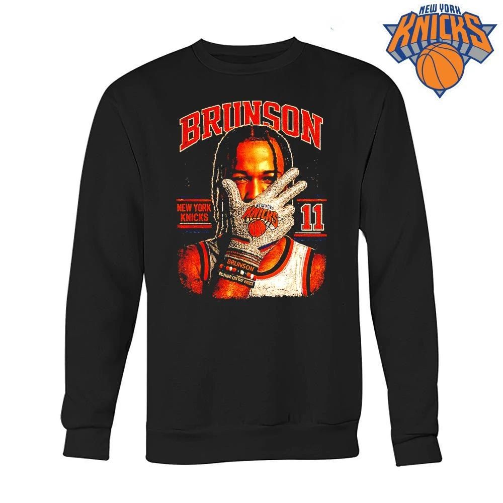 Jalen Brunson Three Point Celebration New York Knicks Vintage Graphic Number 11 NBA Finals 2026 Shirt