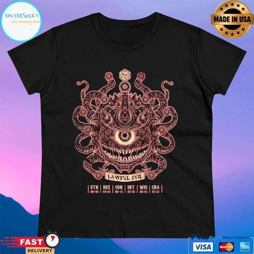 The Beholder Lawful Evil T-shirts